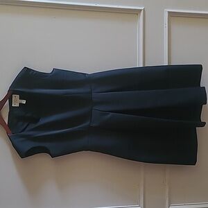 Lands End Black Dress Sheath Sleeveless Size 8 LBD Classic